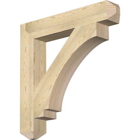 Ekena Millwork Imperial Craftsman Rough Sawn Bracket, Douglas Fir, 6"W x 38"D x 38"H BKT06X38X38IMP04RDF